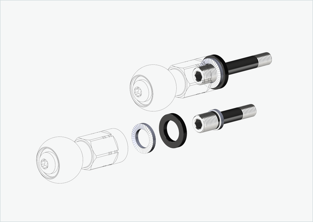 Burley COHO XC Gewindeadapter-Set (30mm/42mm) | für Rohloff Speedhub 500-14 / A12